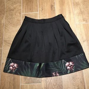 Ted Baker Palm Flora Panel Skirt